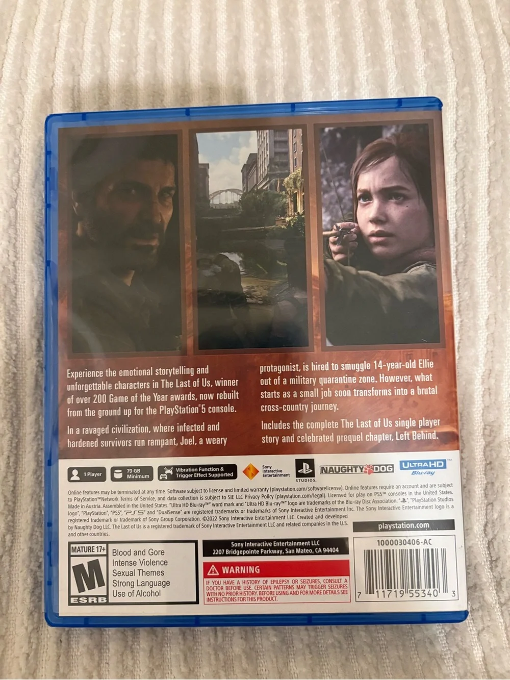 PlayStation PS5 The Last of Us Part I - Blue Case